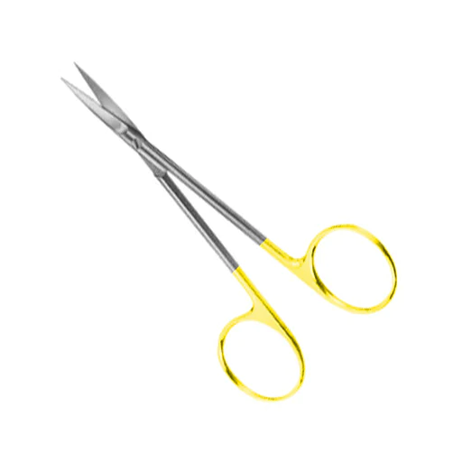 Iris Scissors, Tungsten Carbide w/ 1 Micro-Serrated Blade