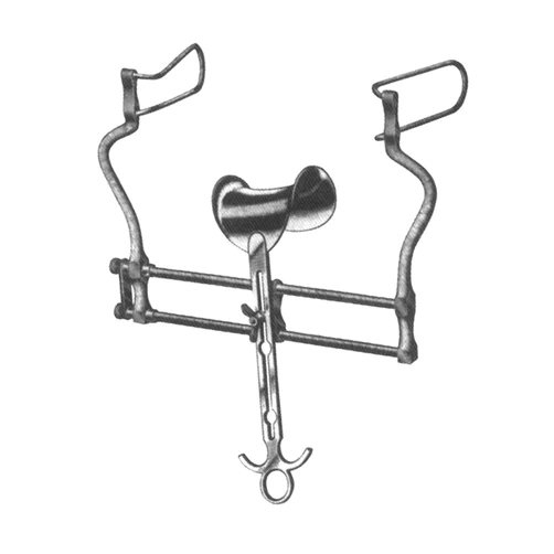 Balfour Abdominal Retractor w/ Fixed Side Blades w/ Ratchet Bar Mechanism